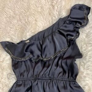 Hello Miss One Shoulder Slate Dress